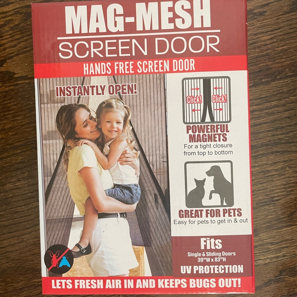 Magnetic Mesh Screen Door